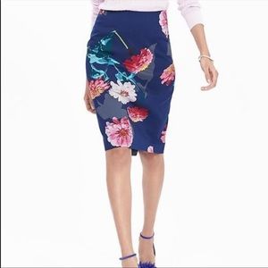 Banana Republic Floral Pencil Skirt